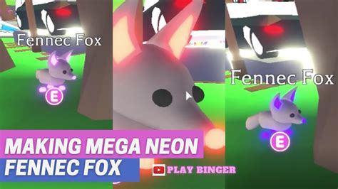 Making Mega Neon Fennec Fox In Adopt Me Play Binger Youtube