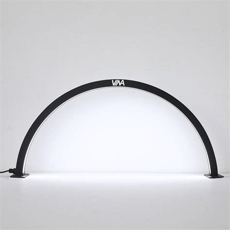 Vina Ergonomic Half Moon Led Table Lamp Black