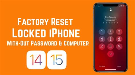 How To Factory Reset Locked Iphone Without Passcode And Computer Free