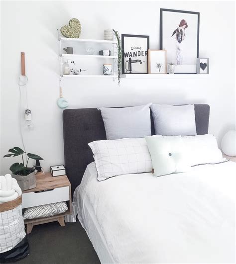 Collection by lulu and georgia. Bedroom inspo interiors decor | Floating shelves bedroom