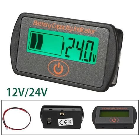 V V Digital Battery Percentage Voltmeter Battery Capacity Indicator Lcd Display Volt Meter
