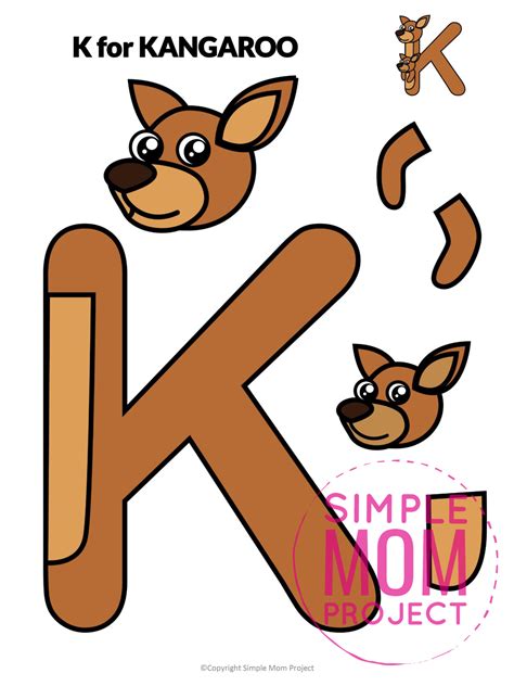 Free Printable Letter K Craft Template Simple Mom Project