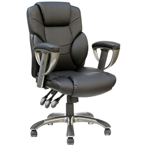 Tygerclaw Executive Office Chair High Back Black Bonded Leather