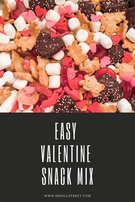 An Easy And Delicious Valentine Snack Mix Valentines Snacks Valentine Snack Mix Snack Mix