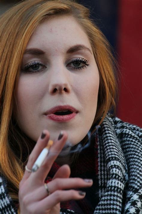 German Woman Smoking Smoking Ladies Girl Smoking German Women Screen Shot Nose Ring Female