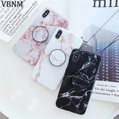 Vbnm White Gold Marble Case For Iphone X Xr Xs Max 7 8 Plus Soft Tpu