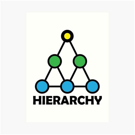 Hierarchy Symbol Art Print For Sale By Ccg6271 Redbubble