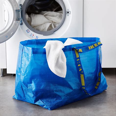 Jp： Ikea Large Shopping Bag Blue By Ikea ホーム＆キッチン