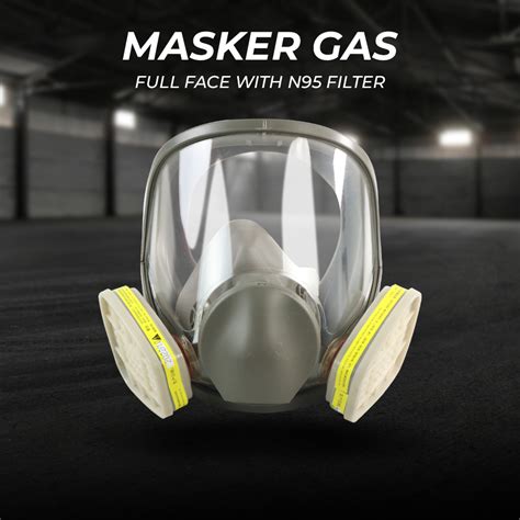 Safurance Masker Gas Full Face Respirator Mask With N Filter No No Color