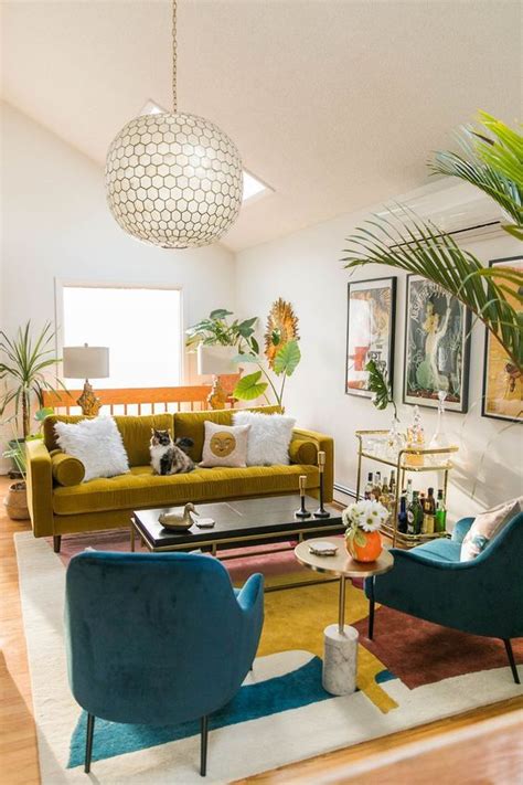 20 Mid Century Eclectic Living Room Pimphomee