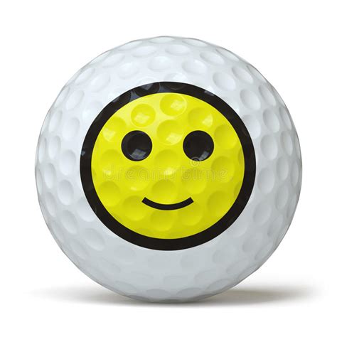 Golf Ball Küssen Herz Emoticon Emoji Symbol Gesicht Vektor Abbildung