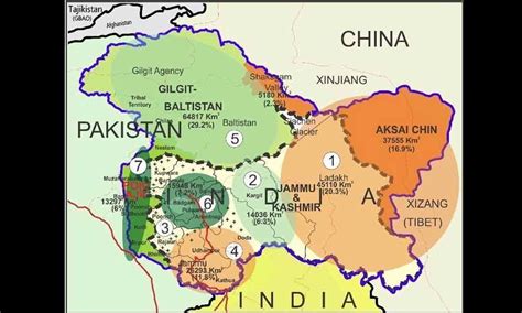 Pak Occupied Kashmir Map