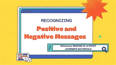 Recognizing Positive And Negative Messages Youtube