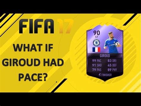 Olivier giroud fifa 21 82 rated inform in game stats, player review and comments on futwiz. WHAT IF OLIVIER GIROUD HAD PACE? FIFA 17 EXPERIMENT ...