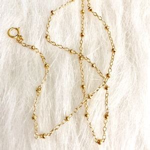 Dainty Gold Beaded Choker Minimalist Everyday Jewelry Delicate