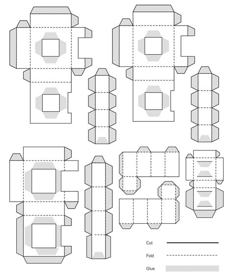 Cube Template 4 Inches 10 Free Pdf Printables Printablee