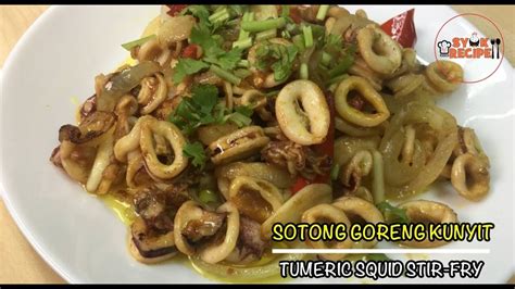 Nasi goreng menjadi salah satu menu masakan andalan berasal dari indonesia. Resepi Sotong Goreng Kunyit | Tumeric Squid Stir-Fry ...