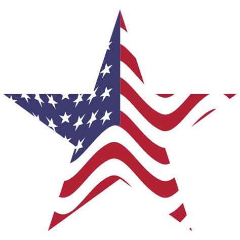American Flag Star Free Svg