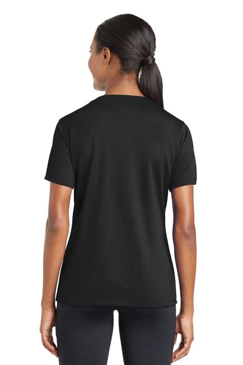 Sport Tek Women S Dry Fit V Neck Racermesh Moisture Wicking T Shirt M Lst340 Ebay