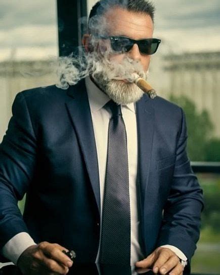 man smoking cigar smoking cigar men grey beards davidoff bearded men cigars mens