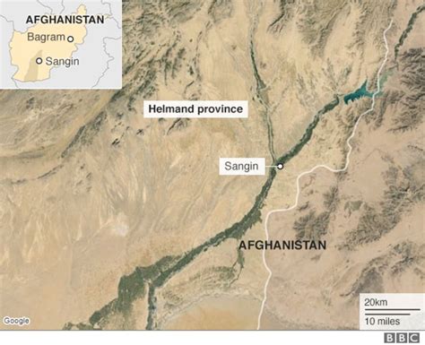 Afghan Police Fear Taliban Capture In Helmands Sangin Bbc News