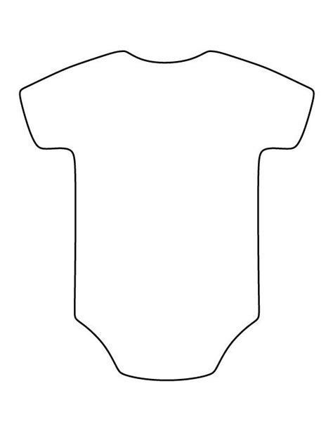 Onesie Pattern Use The Printable Outline For Crafts Creating