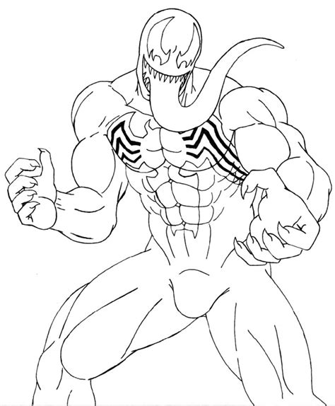 Venom Coloring Pages Printable - Coloring Our World