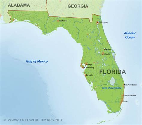 Gulf Of Mexico Map Florida Map