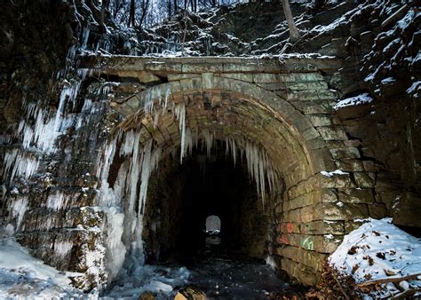 Coburn Pa An Abandoned Train Tunnel Sits Frozen And Lost To Time
