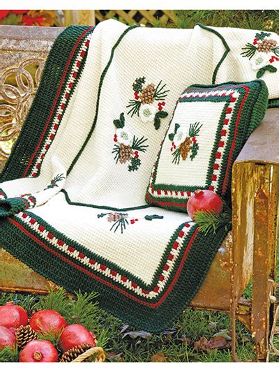 Crochet Christmas Rose Afghan Ec04063