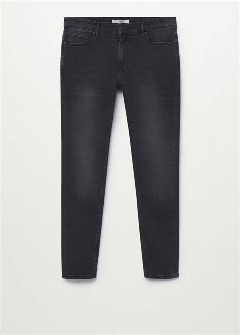 jude skinny jeans met donkergrijze wassing gris oscuro mango heren jeans ⋆ epichimalaya