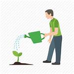 Watering Plant Plants Icon Clipart Grass Icons