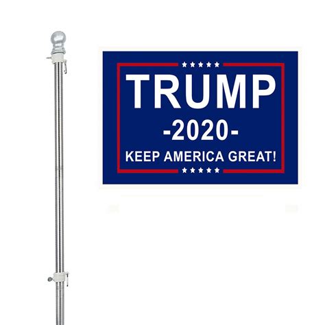 home right trump flag pole 3 x 5 foot donald trump flag with 6 ft stainless steel pole keep