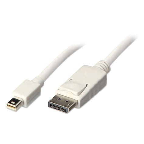 1m Mini Displayport To Displayport Cable White From Lindy Uk