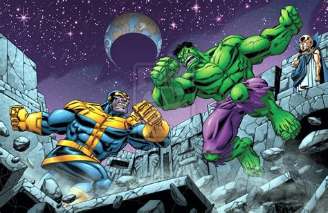 More Than Anything I Want To See A Good Brutal Hulk Vs Thanos Fight In