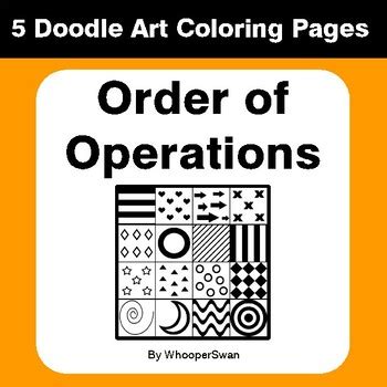 Live worksheets > english > math > order of operations. Order of Operations - Math Coloring Pages | Doodle Art Math by WhooperSwan