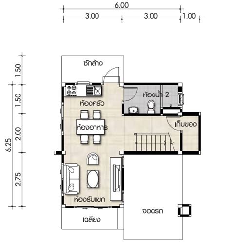 With our tiny house plans it has never been easier to have your own cozy small house! Small House Plan 6x6.25m with 3 bedrooms - House Plans 3D