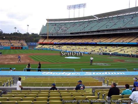 Seat View From Field Box Section 23 At Dodger Stadium Los Angeles Dodgers