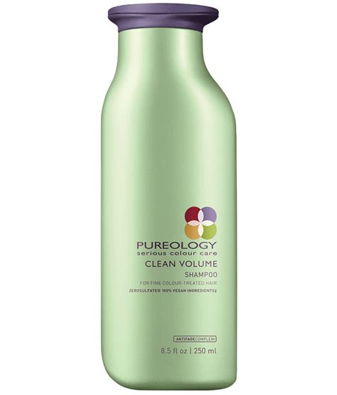 Enhances hair quantity + manageability, while supplying thickness and organic shine to hair. Pureology Clean Volume Shampoo | Volumizing shampoo ...