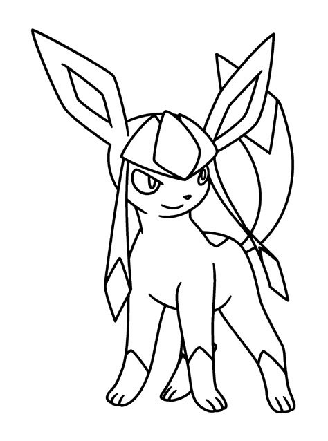 Pokemon Glaceon Coloring Book To Print And Online