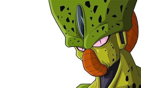 Hd Wallpaper Cell Dragon Ball Z Simple Background Imperfect Cell Anime