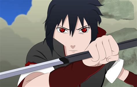 Wallpaper Sword Sasuke Naruto War Anime Katana Boy Sharingan