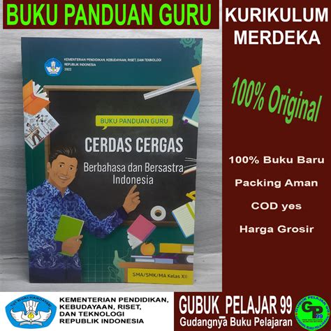 Jual Buku Panduan Guru Cerdas Cergas Berbahasa Dan Bersastra Indonesia