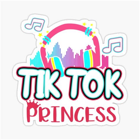 Tik Tok Princess Sticker For Sale By Sergeantswagger Redbubble