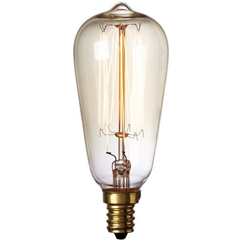 Nostalgic 40 Watt Candelabra Base Edison Style Light Bulb 3f807