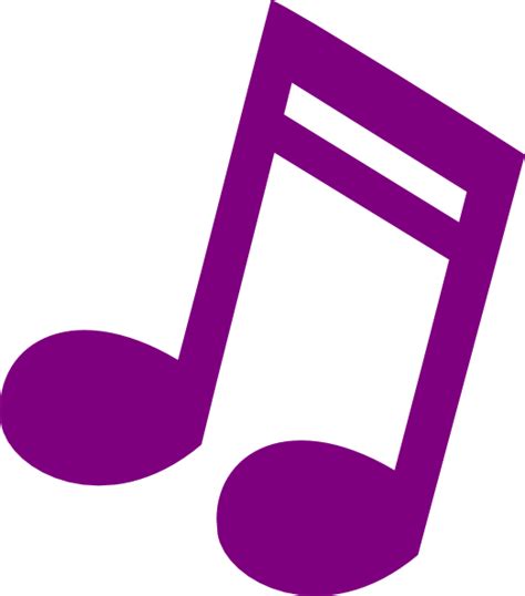 Purple Musical Note Clip Art At Vector Clip Art Online