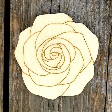 10x Wooden Rose Head Craft Shapes 3mm Plywood Flower Etsy Uk