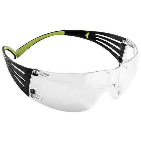 3m securefit protective eyewear 400 series clear anti scratch and anti fog lens frameless with