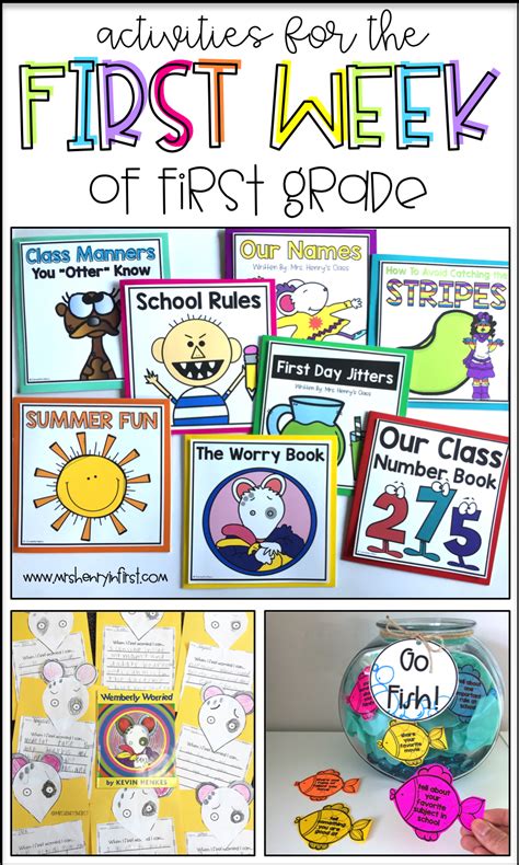 Fun And Engaging Ideas For The First Week Of First Grade First Grade