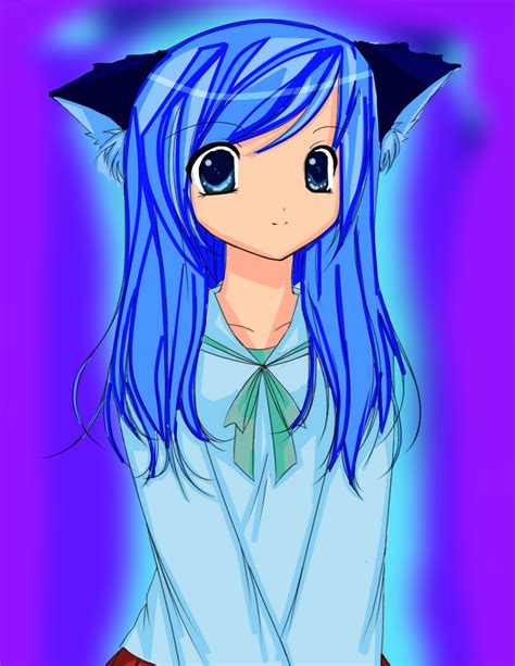Cat Girl Colored By Angelkitty765 On Deviantart